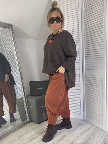 BLUZA ITALY ASYMETRIC BRONZE