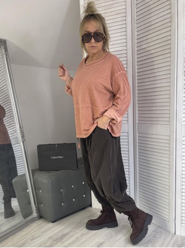 BLUZKA DEKATYZ MUJE AGA CEGŁA