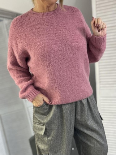 SWETER BABY ALPACA PINK JASNY