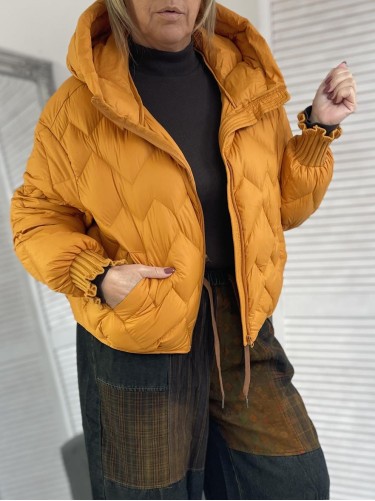 KURTKA PIKOWANA ZYG-ZAG ORANGE