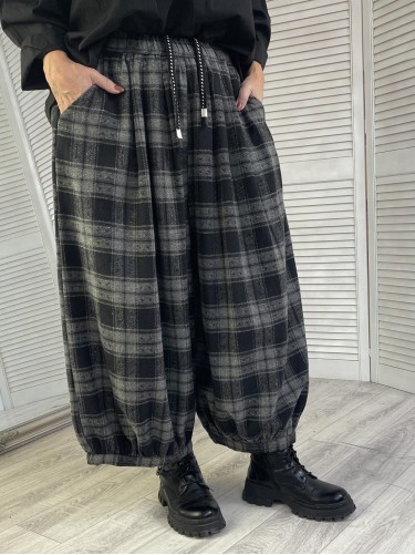 SPODNIE BURRO KRATA BLACK &GREY