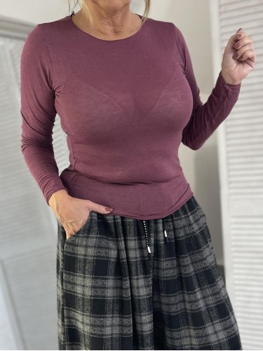 BLUZKA MISTO CASHMERE JAGODA