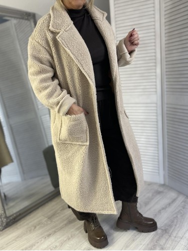 PŁASZCZ FUTERKO D-STYLE BEIGE