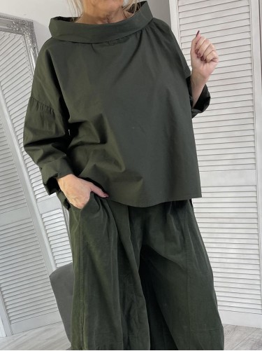 BLUZKA STELLA KOSZULA CIEMNY KHAKI